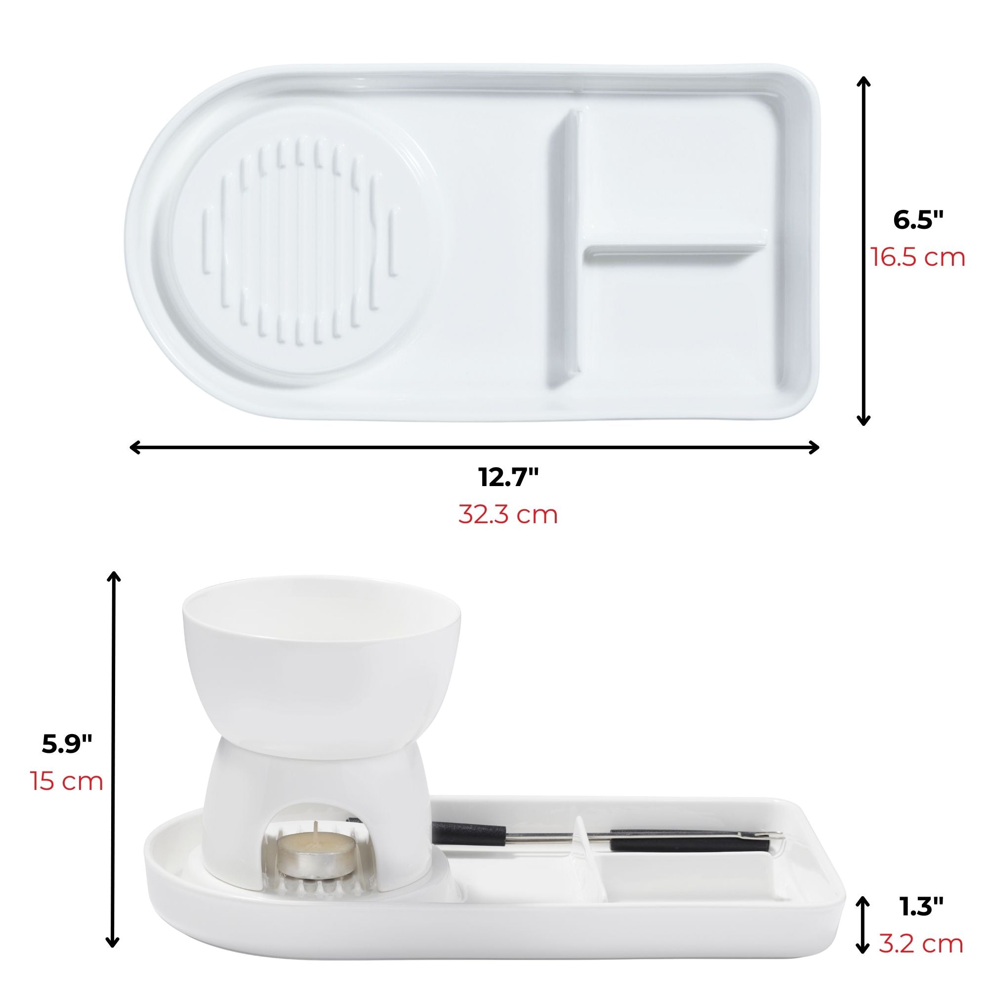 Juego de fondue de chocolate