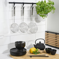 Set of 3 Stainless Steel Asian Style Spider Strainers