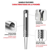 Set of 3 Stainless Steel Asian Style Spider Strainers