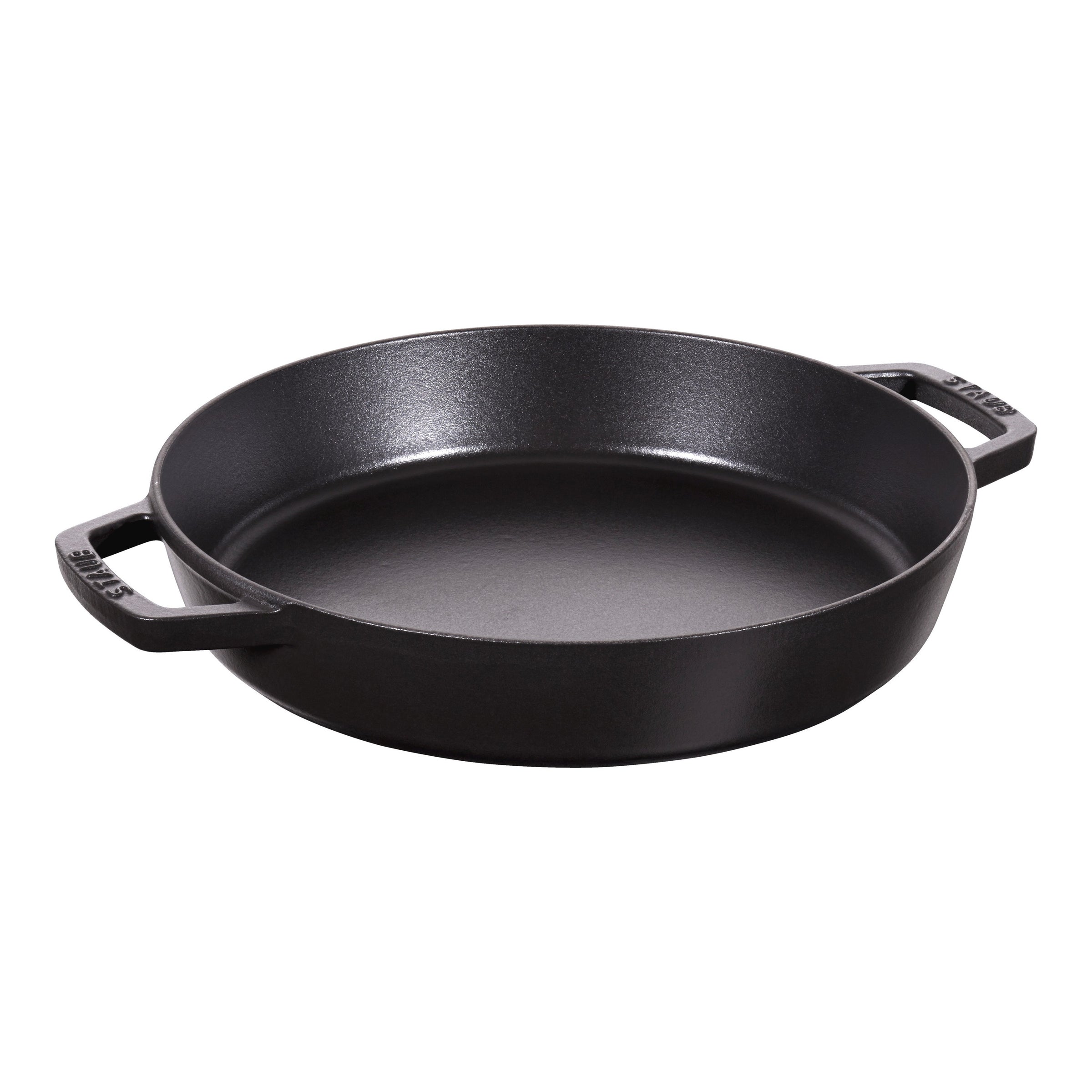 Cast Iron Double Handle Skillet - Black 13 inch / 34 cm