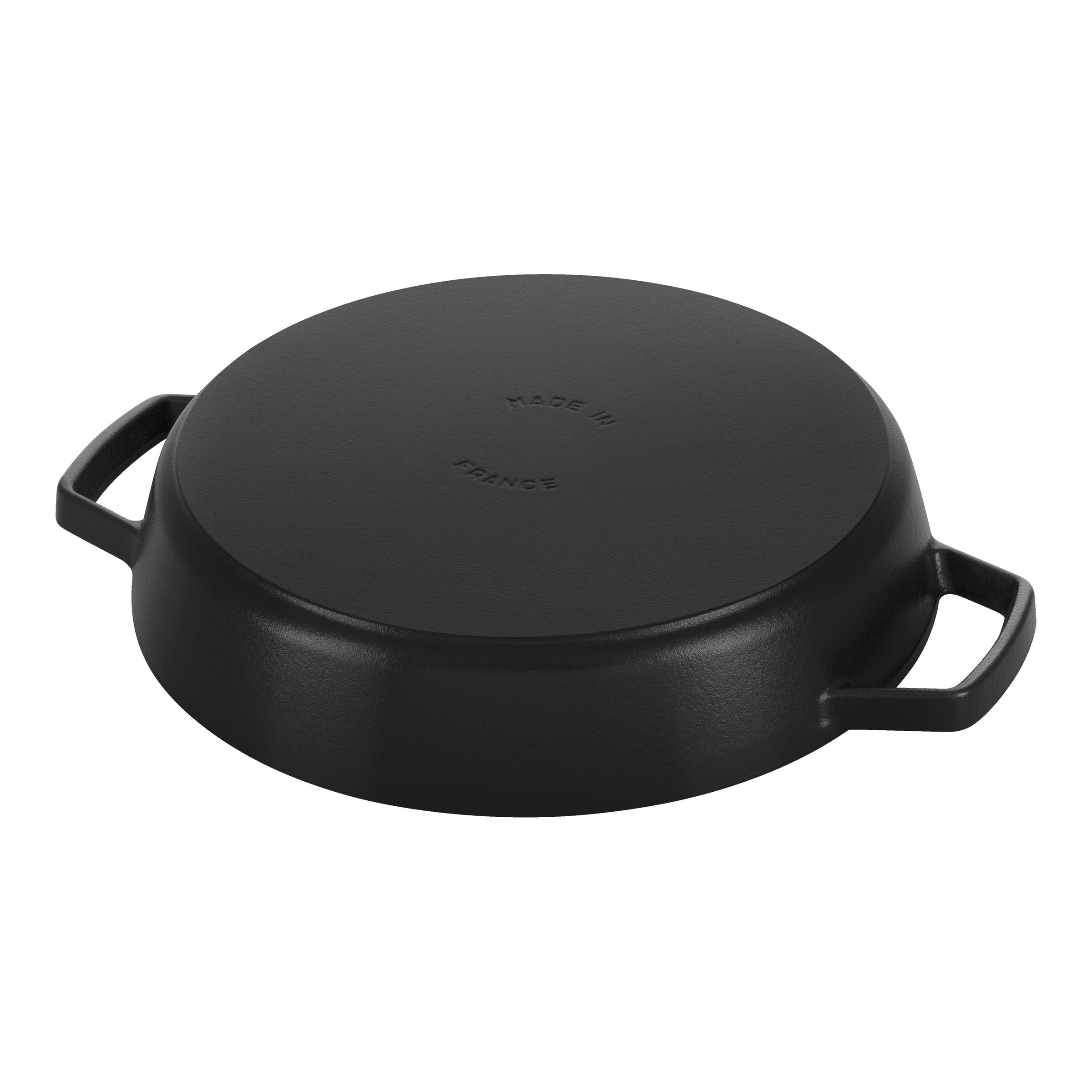 Cast Iron Double Handle Skillet - Black 13 inch / 34 cm
