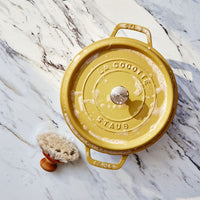 Citron Cast Iron Round Cocotte - 24cm / 3.7L