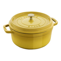 Citron Cast Iron Round Cocotte - 24cm / 3.7L
