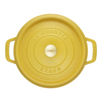 Citron Cast Iron Round Cocotte - 24cm / 3.7L
