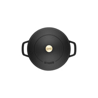 Cast Iron Round Braiser with lid 28cm 3,7L - Chistera Black