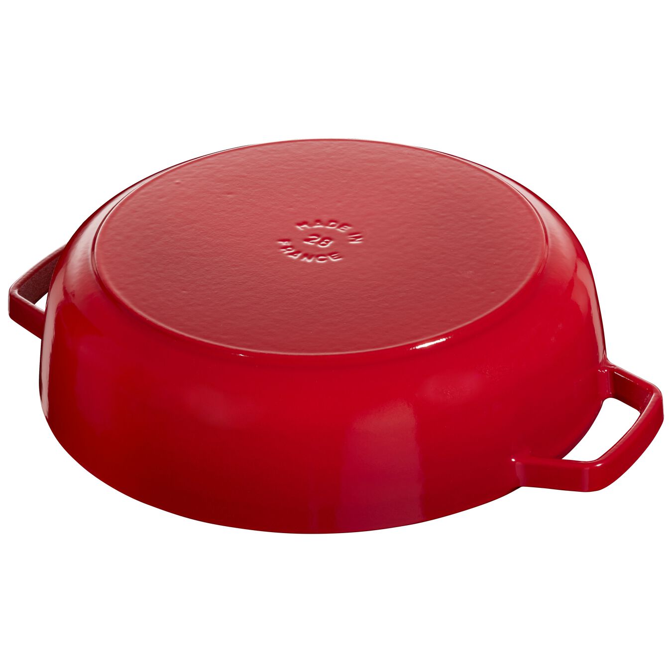 Cast Iron Round Braiser with lid 28cm 3,7L - Chistera Cherry