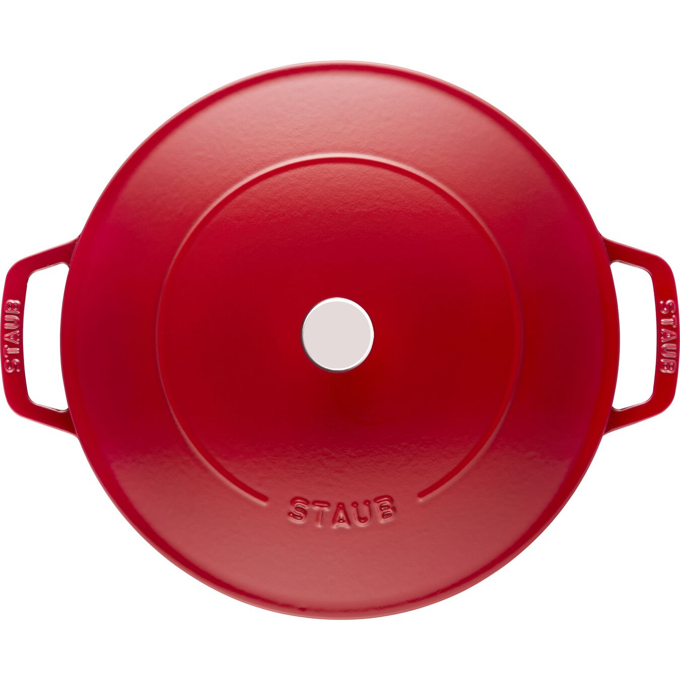 Cast Iron Round Braiser with lid 28cm 3,7L - Chistera Cherry