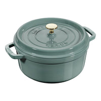 Eucalyptus Cast Iron Round Cocotte - 24cm / 3.7L