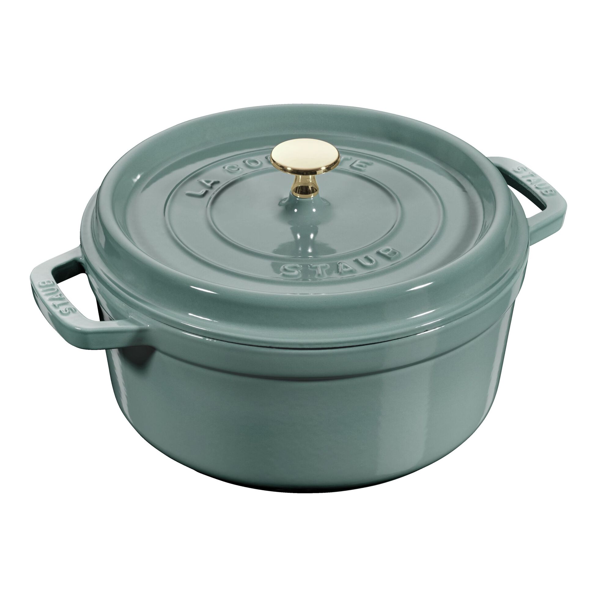 Eucalyptus Cast Iron Round Cocotte - 24cm / 3.7L