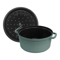 Eucalyptus Cast Iron Round Cocotte - 24cm / 3.7L