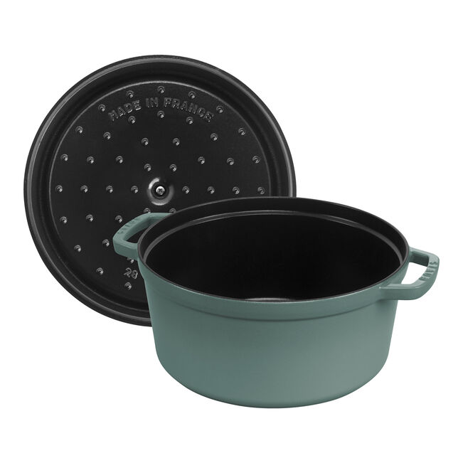 Eucalyptus Cast Iron Round Cocotte - 24cm / 3.7L