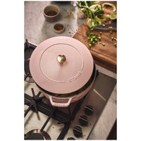 Sorbet Rose Cast Iron Round French Oven - 4.8L