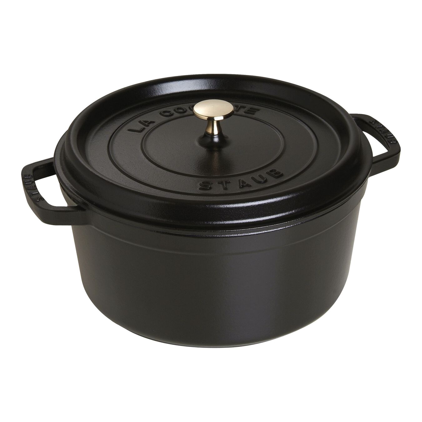 Black Cast Iron Round Cocotte - 28cm / 6.7L – Urban Palate