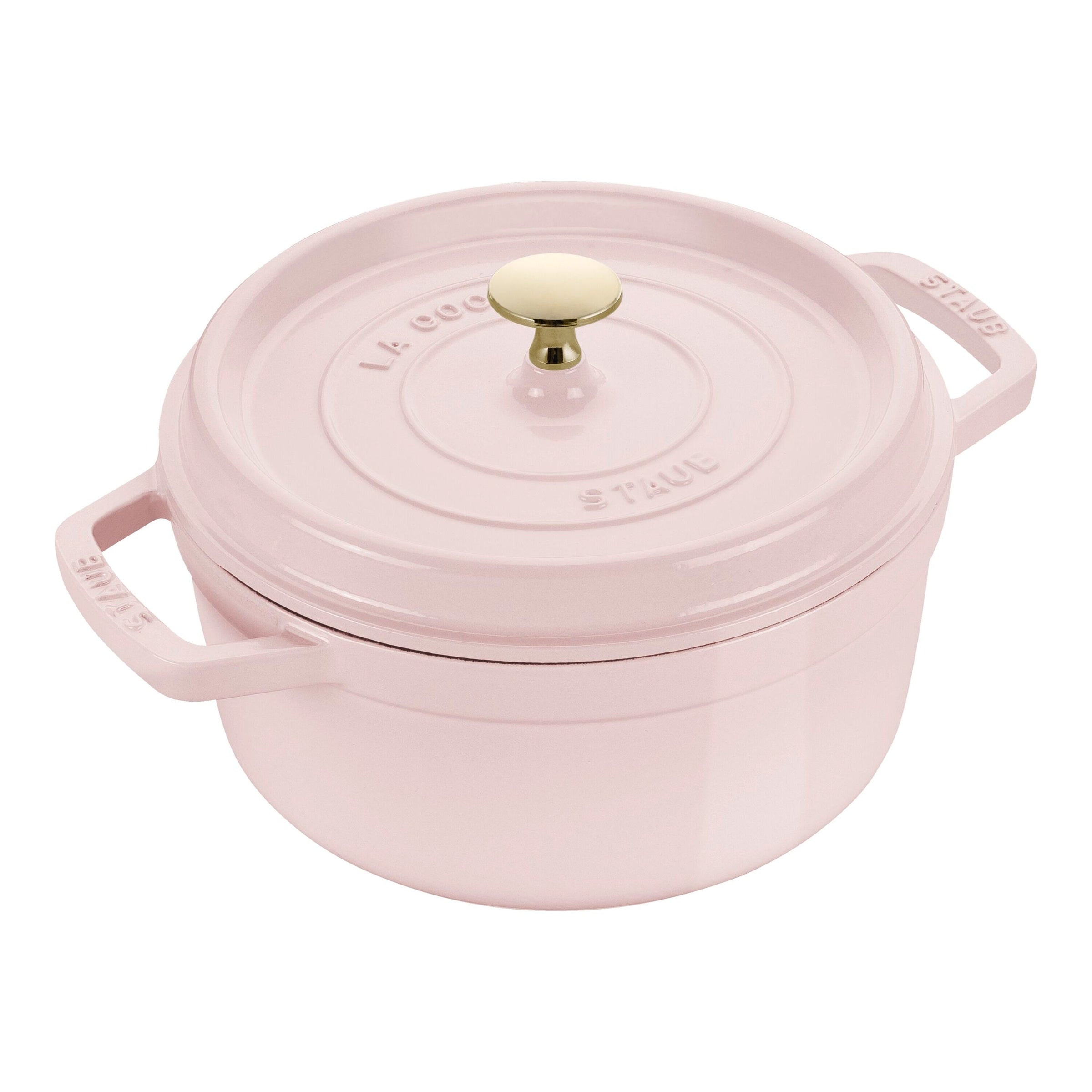 Sorbet Rose Cast Iron Round Cocotte - 22cm / 2.5L