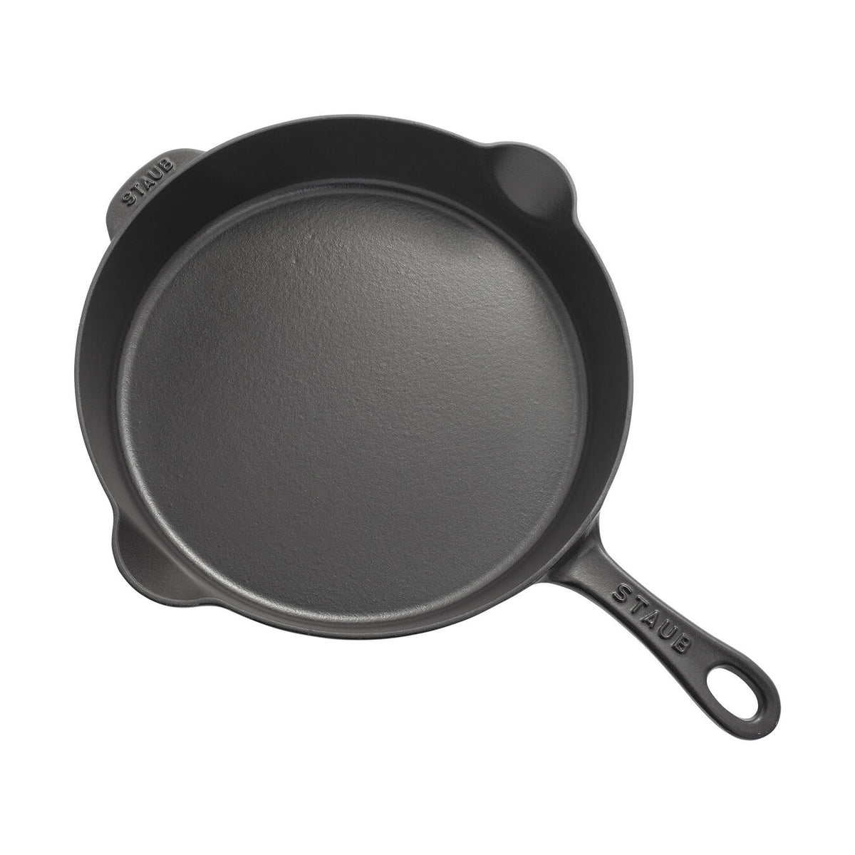 Black Cast Iron Traditional Deep Fry Pan 28cm / 11 inches