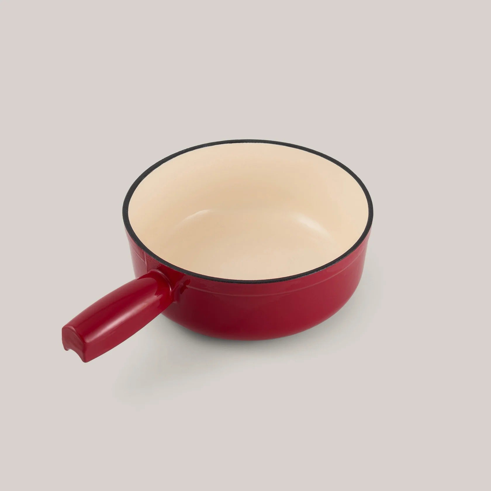 Set de fondue de queso de hierro fundido rojo cereza Lugano