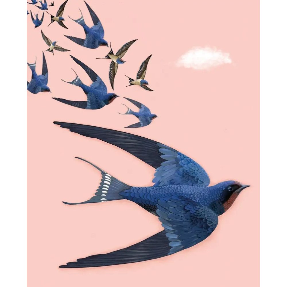 "Birds" Greeting Card 5.5" x 7"