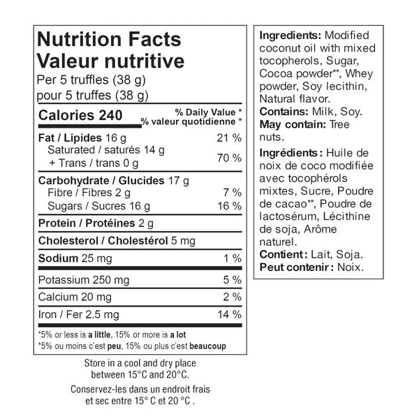 Truffes enrobées de cacao - Saveur originale 200g