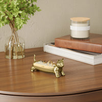 Ali Cat Ring Holder - Brass