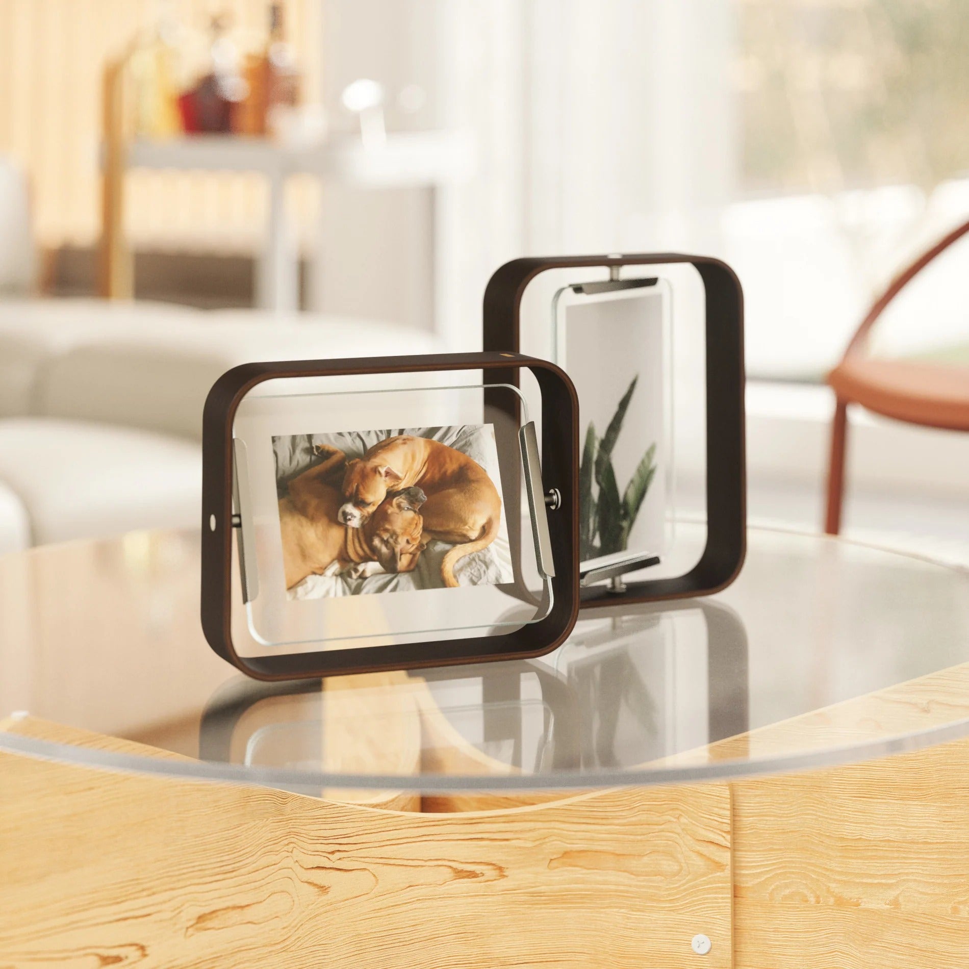 Marco de fotos Bellwood de 4 x 6 pulgadas - Nogal envejecido