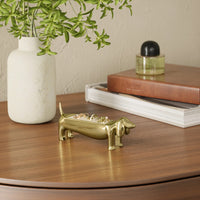 Dachsie Ring Holder - Brass