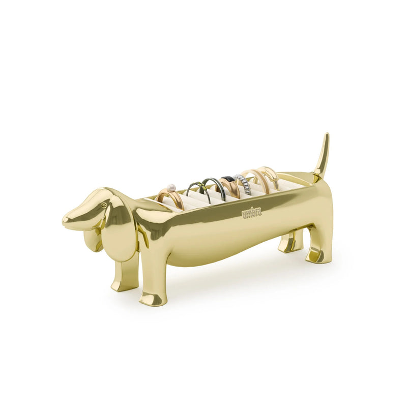 Dachsie Ring Holder - Brass