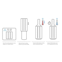 Wine Cooler Sleeve - Silver