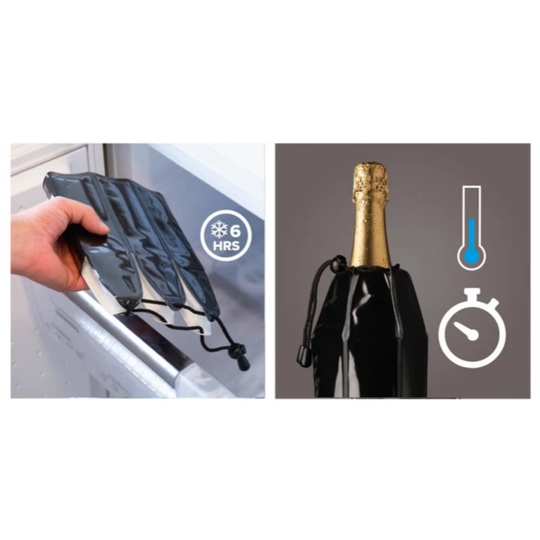 Wine Cooler Sleeve - Silver