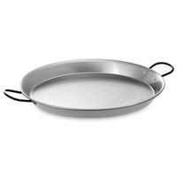 La Valenciana Polished Steel Paella Pan 34cm