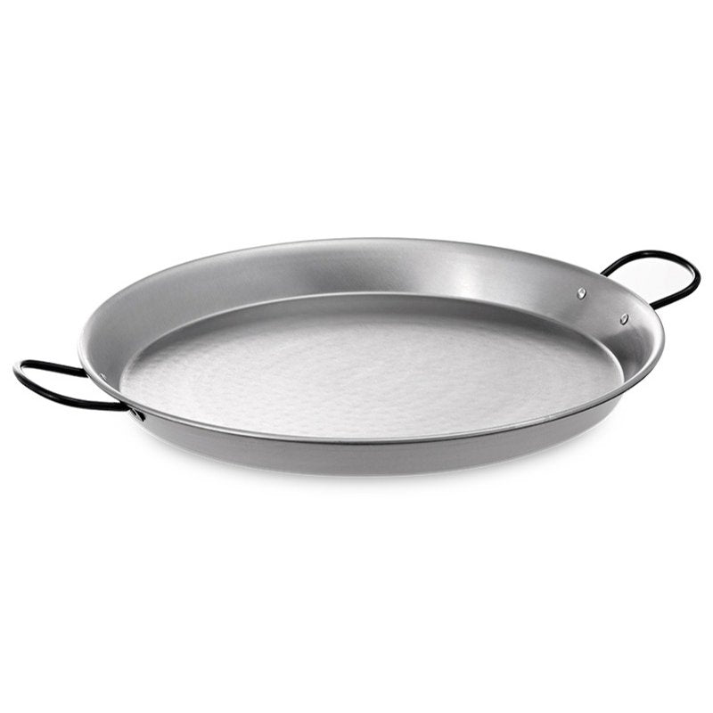 La Valenciana Polished Steel Paella Pan 34cm