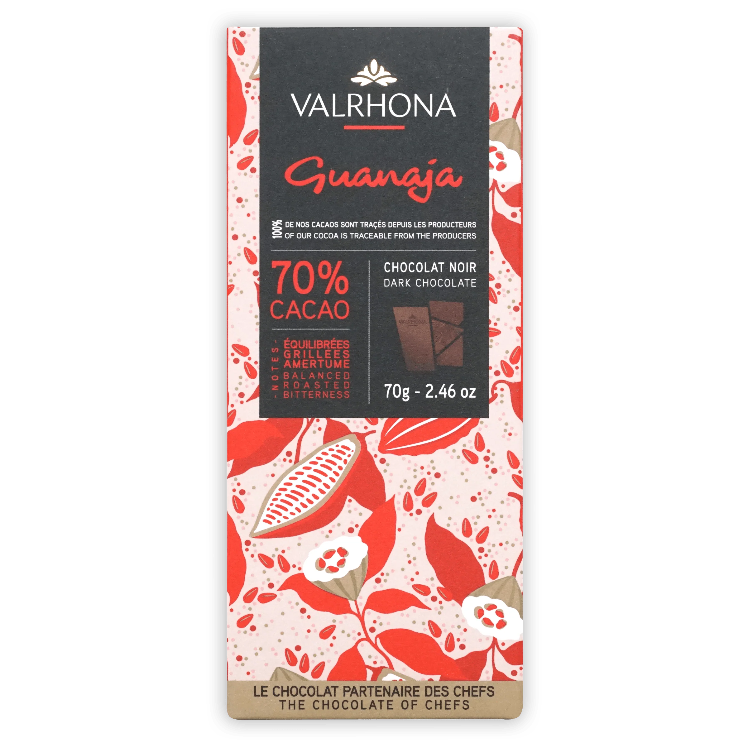 Valrhona Guanaja Barra Chocolate Negro 70% 70g