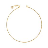 Axelle Gold Short Bar Necklace