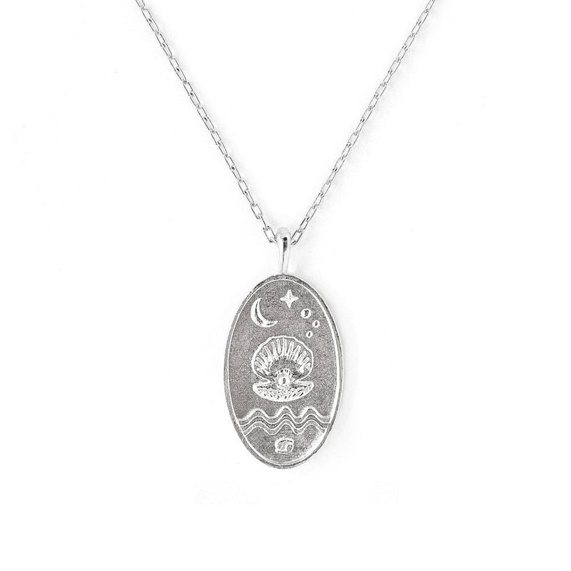 Cancer Silver Zodiac Necklace