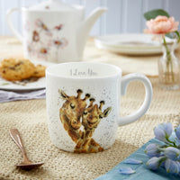Wrendale Designs "I Love You" Giraffe Mug 14oz