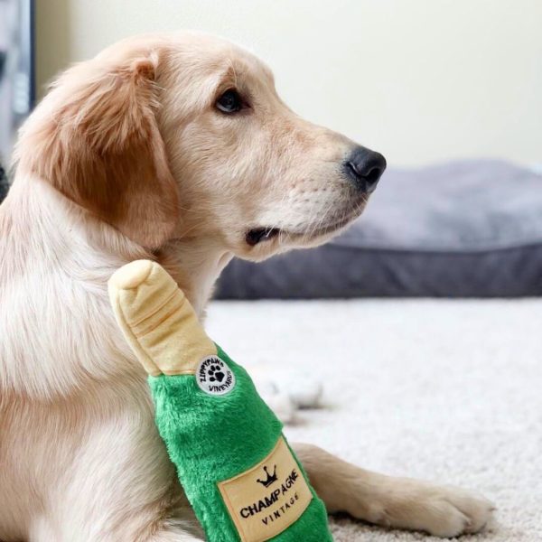 Jouet en peluche pour chien Happy Hour Crusherz Champagne