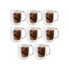 Set of 8 Double-Walled Sorrento Plus Coffee Mugs