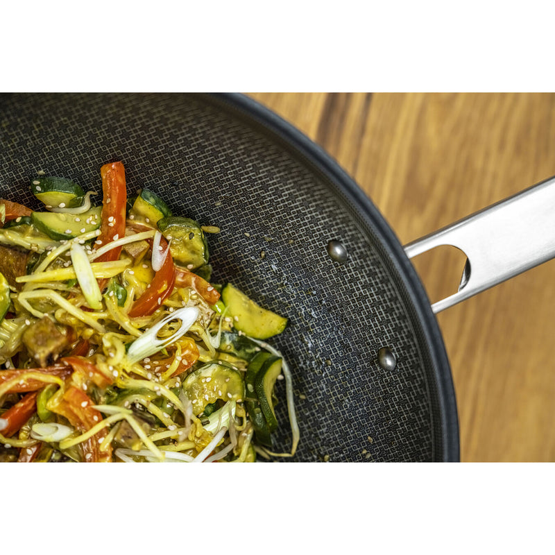 Non-Stick Stainless Steel Wok 30cm /12 inches