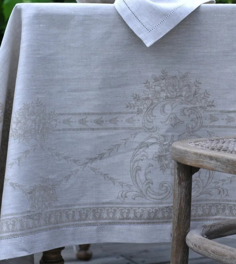 French Melody Tablecloth - Natural