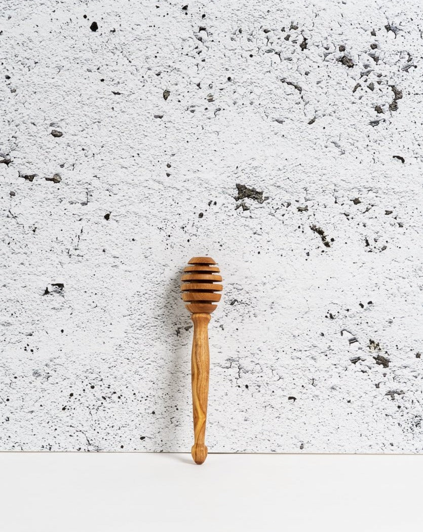 Cuillère à miel en bois d'olivier fait à la main : : Cuisine et  Maison