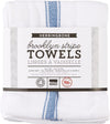 Set of 4 Tea towels with Brooklyn Stripe pattern