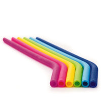 Set of 6 Reusable Silicone Straws