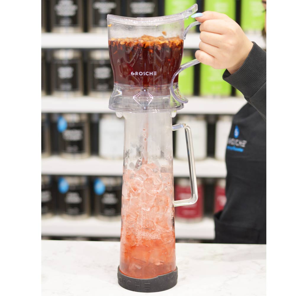 GROSCHE BALI Iced Tea & Infused Water Pitcher with Stainless Steel Infuser  Lid, Sangria Pitcher, 50 fl oz. Capacity.