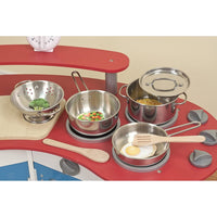 Stainless Steel Pots & Pans Play Set - 8 pieces