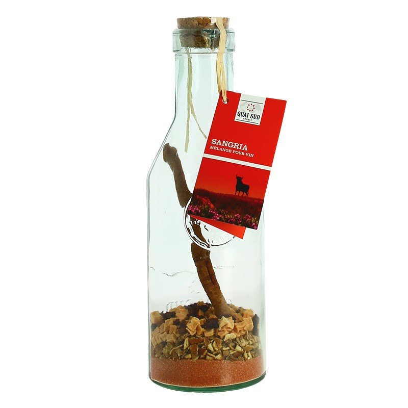 Sangria Wine Mix in Glass Carafe