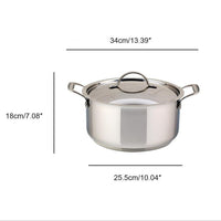 Meyer Confederation Stainless Steel 5L Dutch Oven with cover