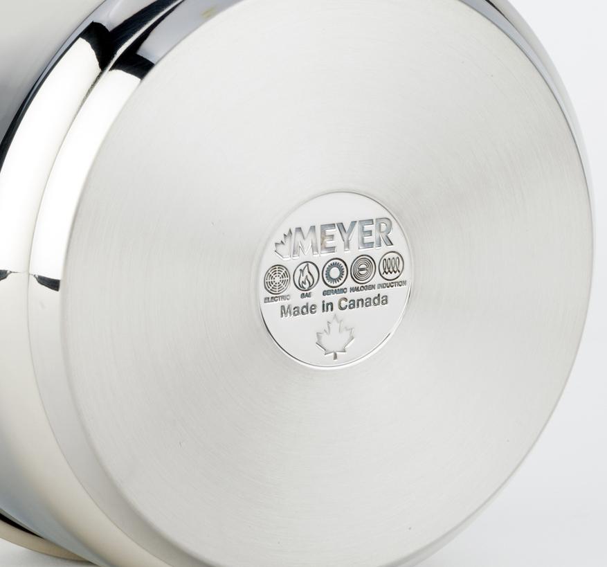 Meyer Confederation Stainless Steel 6.5L Dutch Oven with cover, Made in Canada