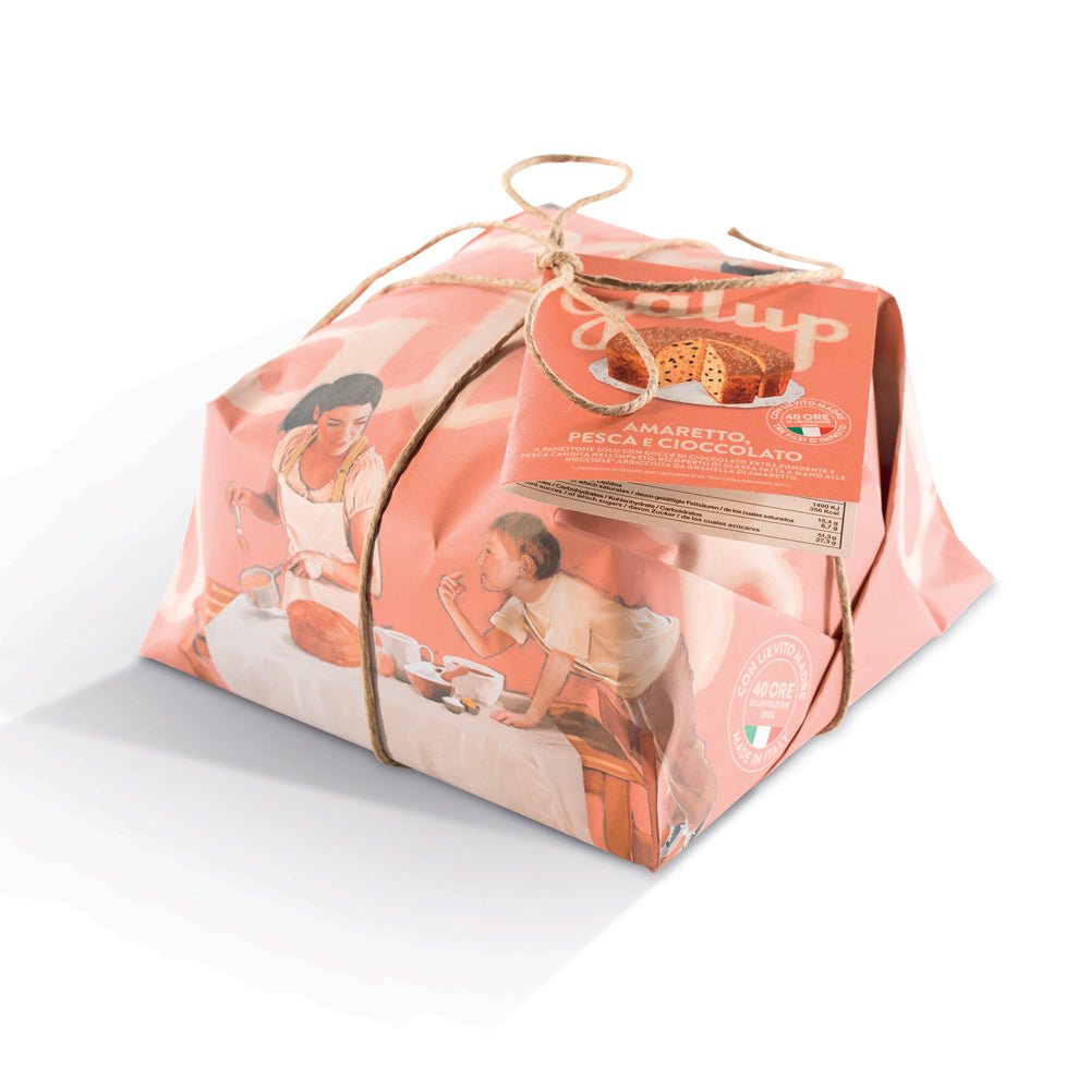 Panettone Amaretto, Peach and Chocolate Galup 750g