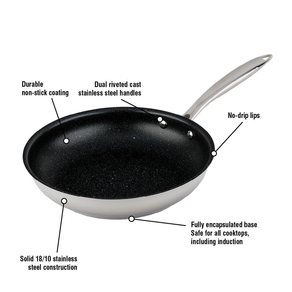 Meyer Accolade Stainless Steel 28cm/11" Non Stick Fry Pan Skillet